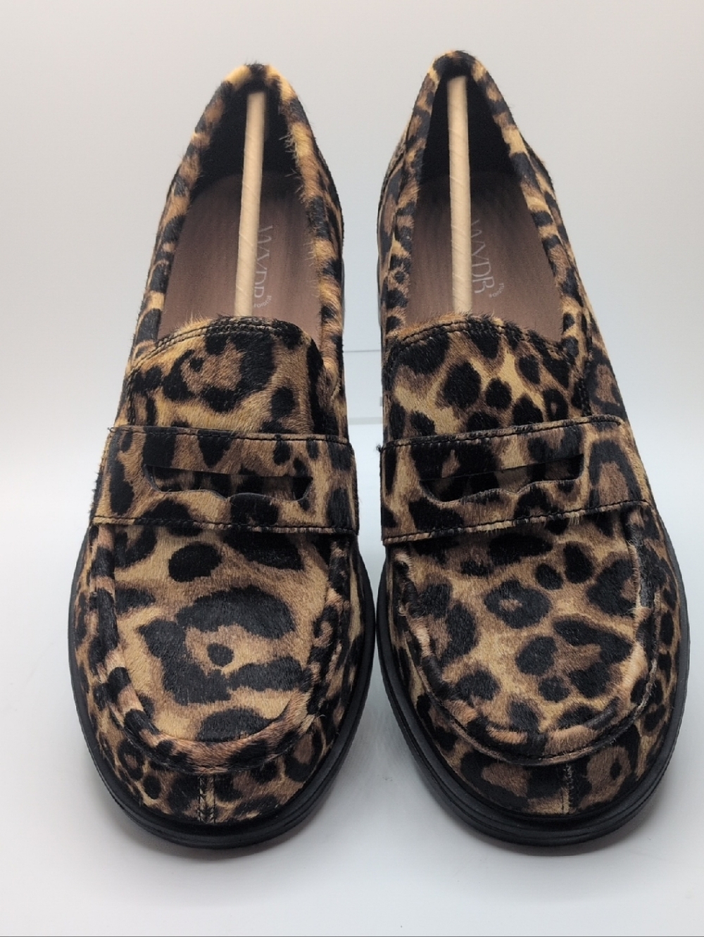 Wydr Leopard Penny Loafers
